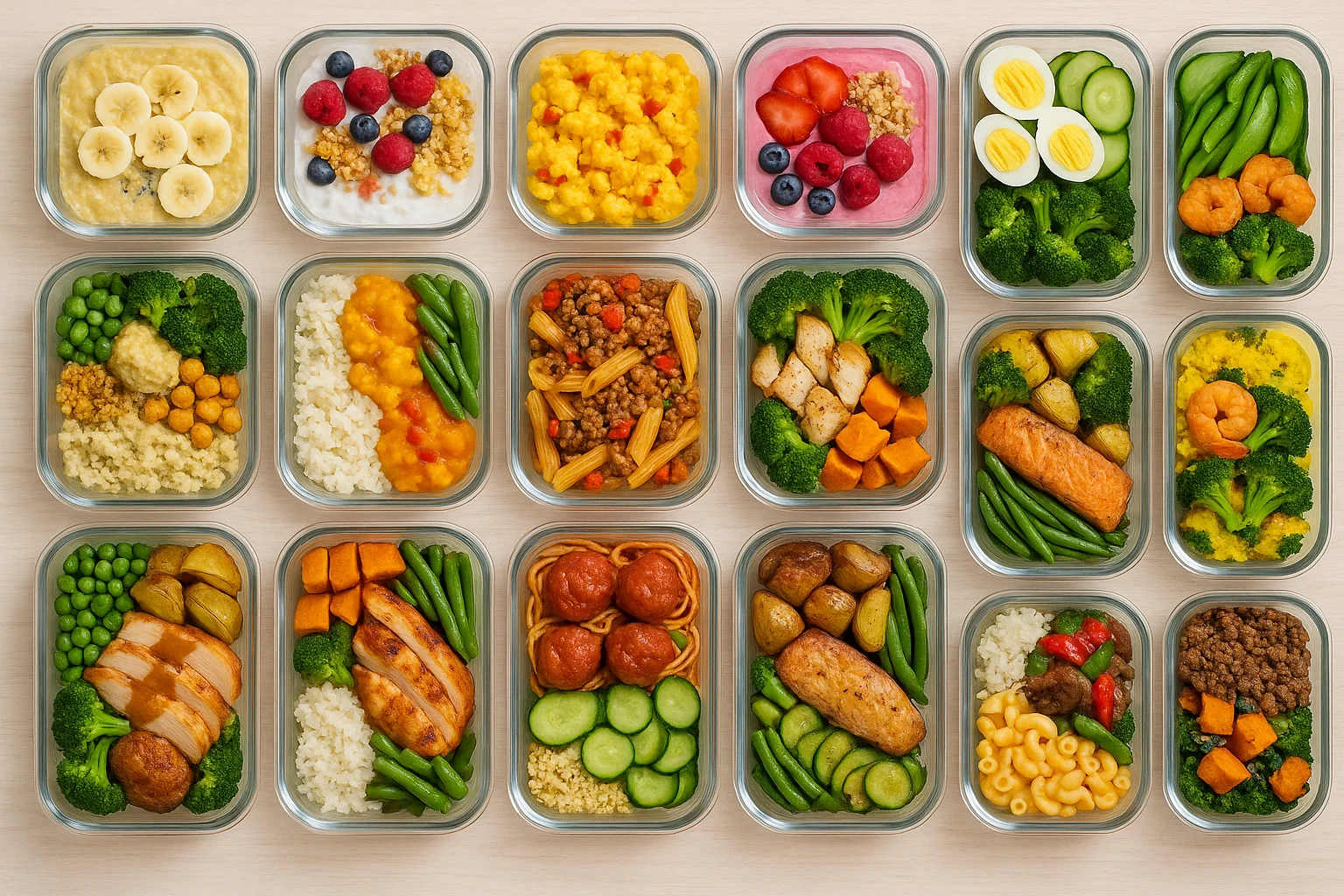 Meal‑prep на неделю: здоровое питание без стресса