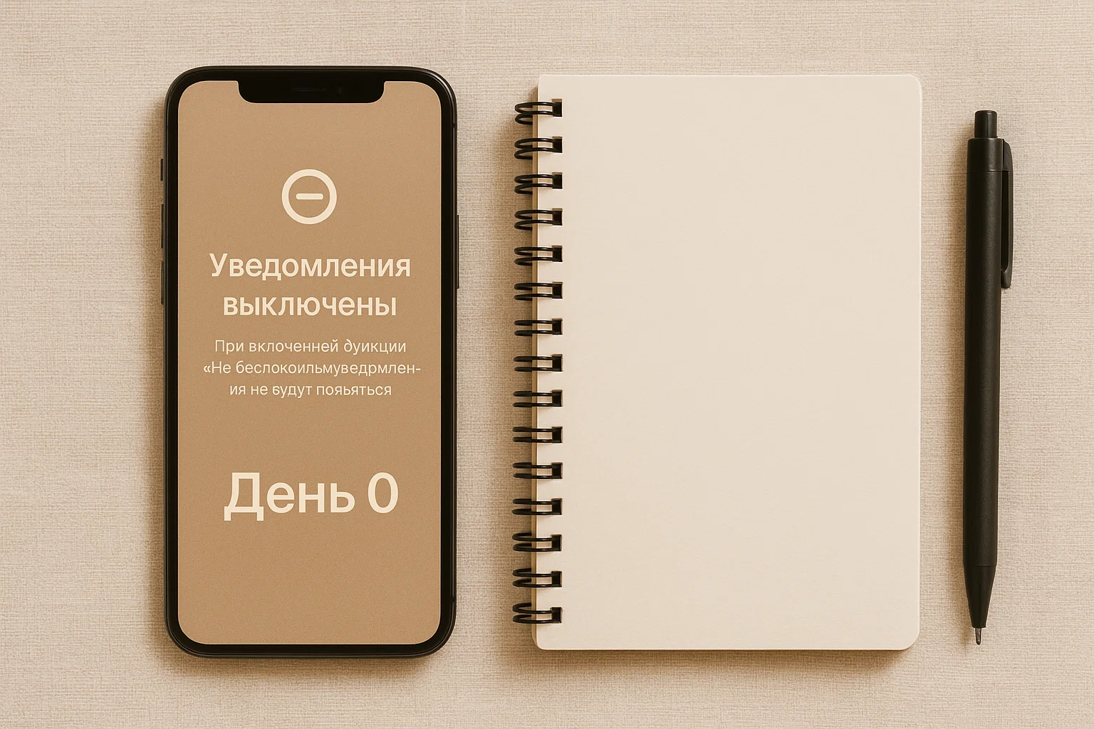 Скриншот настроек уведомлений на смартфоне