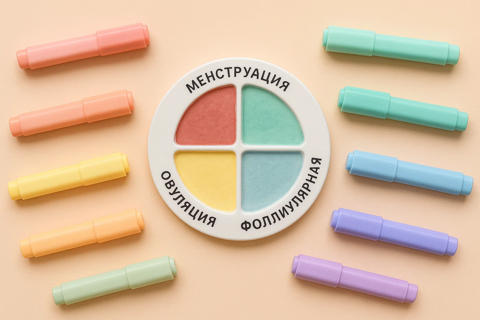 Палитра нейрографики по фазам женского цикла