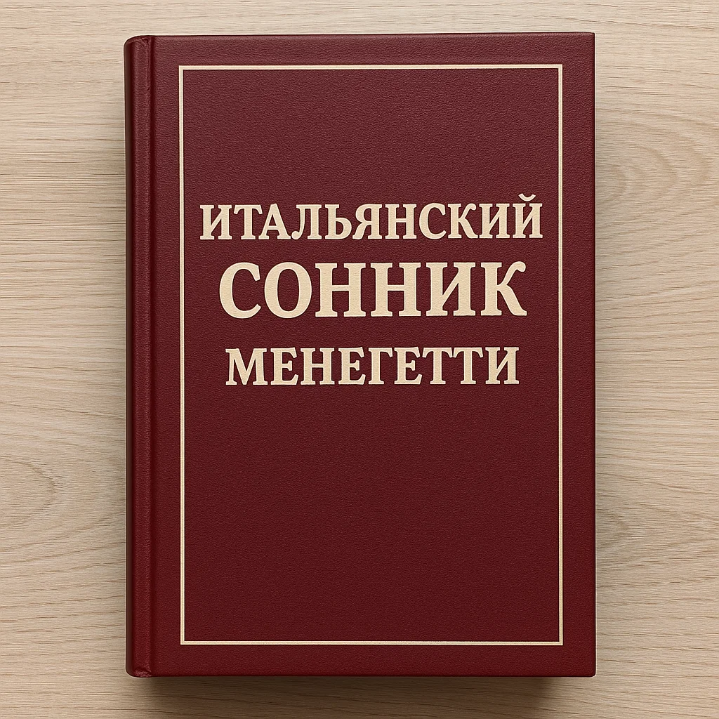 Обложка сонника Итальянский Сонник Менегетти